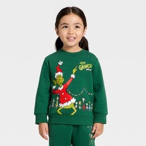 Green Grinch Kids Toddler Baby Sweatshirt